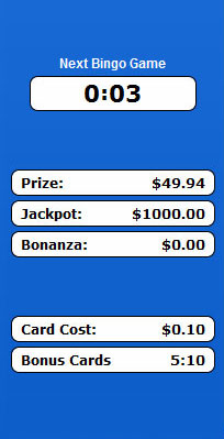 bingo cabin 75 ball bingo game payouts prizes jackpots