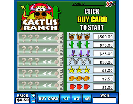bingo cabin cactus ranch online instant win game
