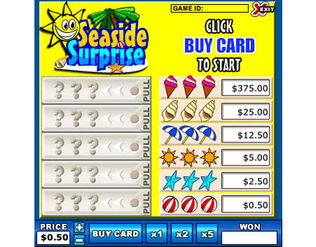 bingo cabin seaside surprise online instant win game