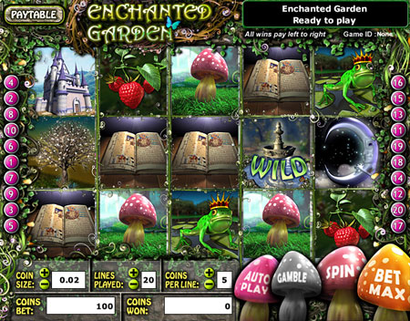 bingo cabin enchanted garden 5 reel online slots game