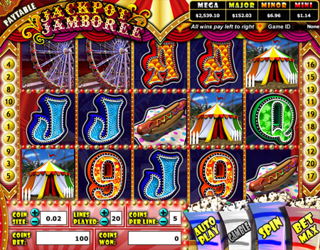 bingo cabin jackpot jamboree 5 reel online slots game