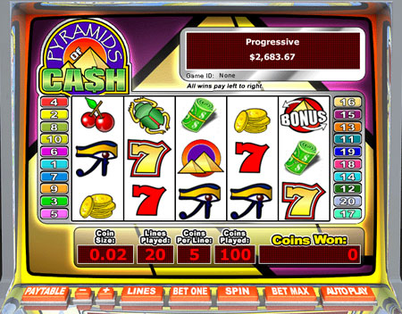 bingo cabin pyramids of cash 5 reel online slots game