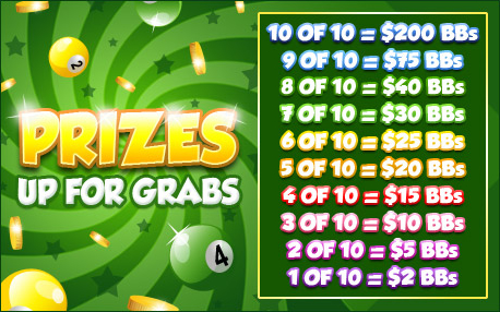 bingo cabin promo pot of gold prizes